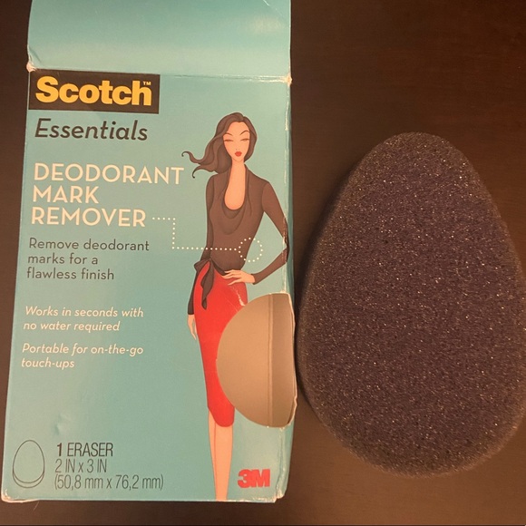 NIB Scotch Essentials Deodorant Mark Remover/white mark eraser - Picture 3 of 7